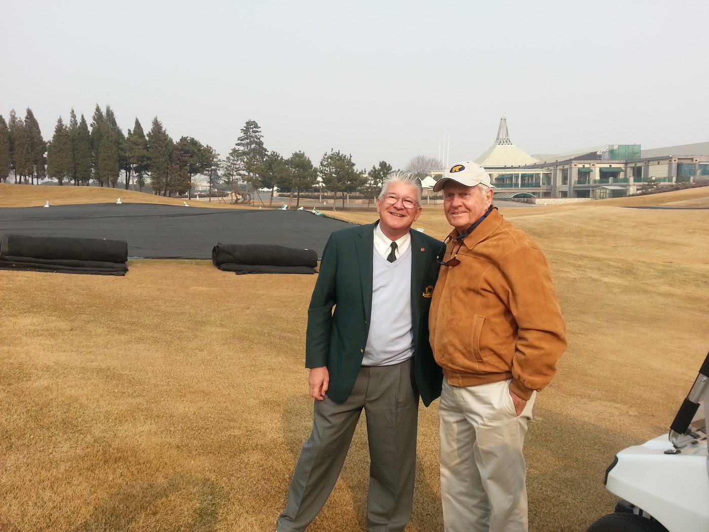 Brett Brasier with Jack Nicklaus at Reignwood Pine Valley