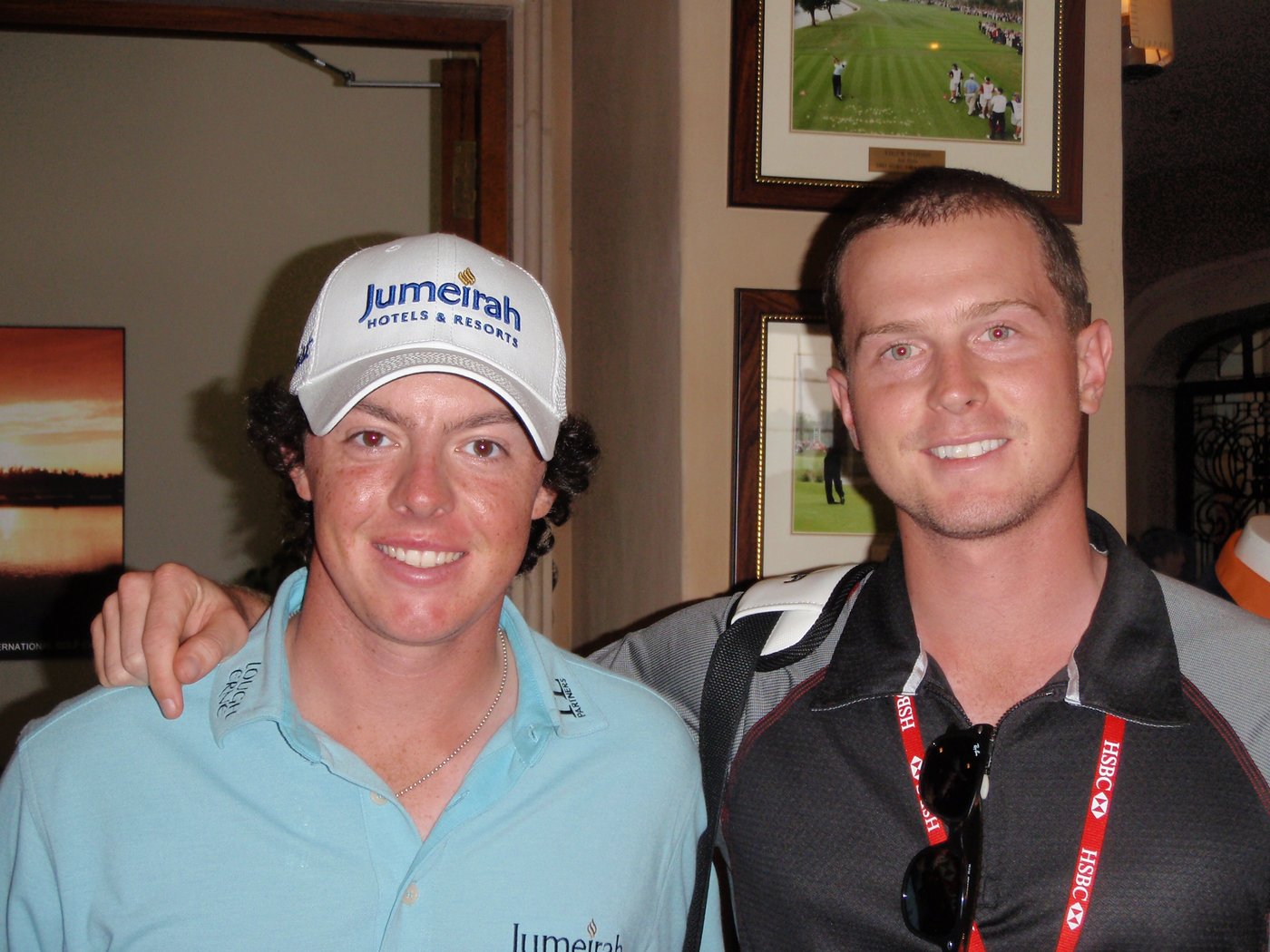 Michael Brasier with Rory McIlroy at the WGC-HSBC Champions, Sheshan International Golf Club, Shanghai